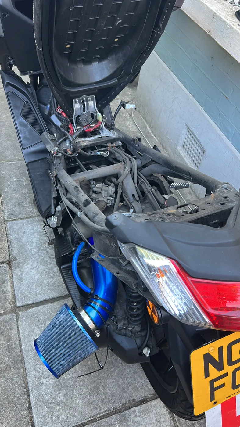 Scooter intake install