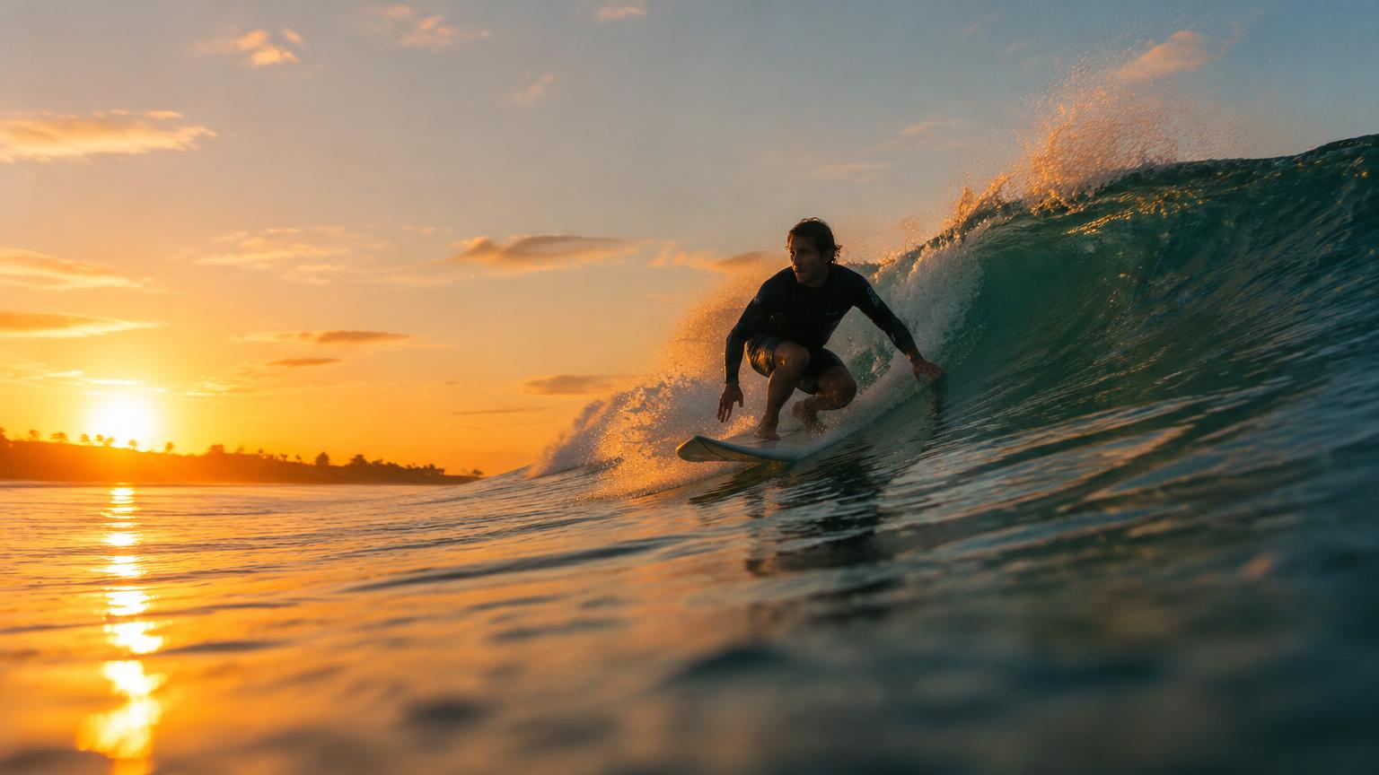 Dawn patrol, glassy sets